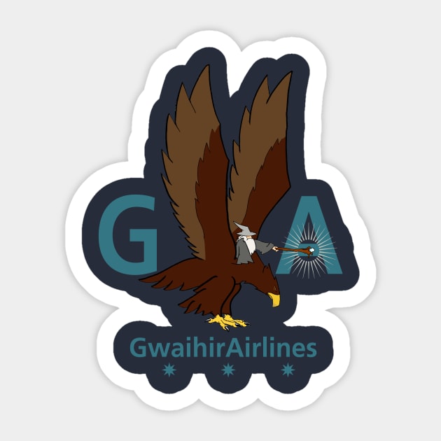 Gwaihir Airlines Sticker by txesky